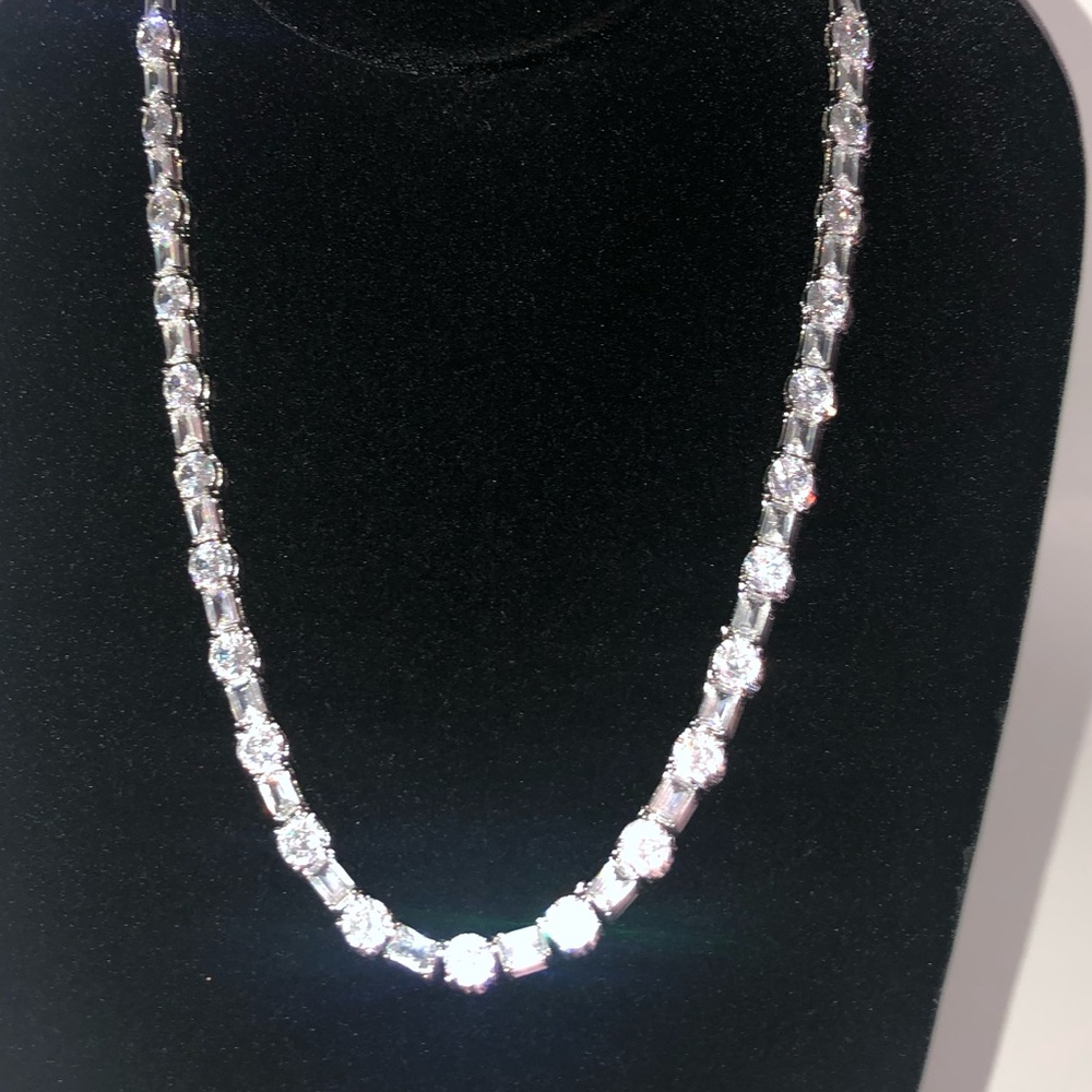 63ct Multi-Stone Tennis Necklace - Picture 6 of 14